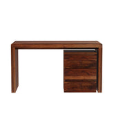 Denzaderb Solid Sheesham Wood Study Table With Movable Chest of Drawers (Natural Finish)